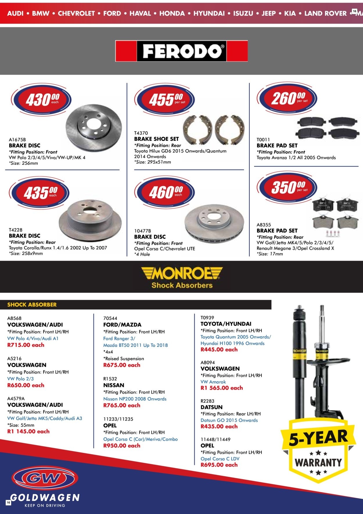 Goldwagen Specials 01 Aug - 30 Sept - Page 16