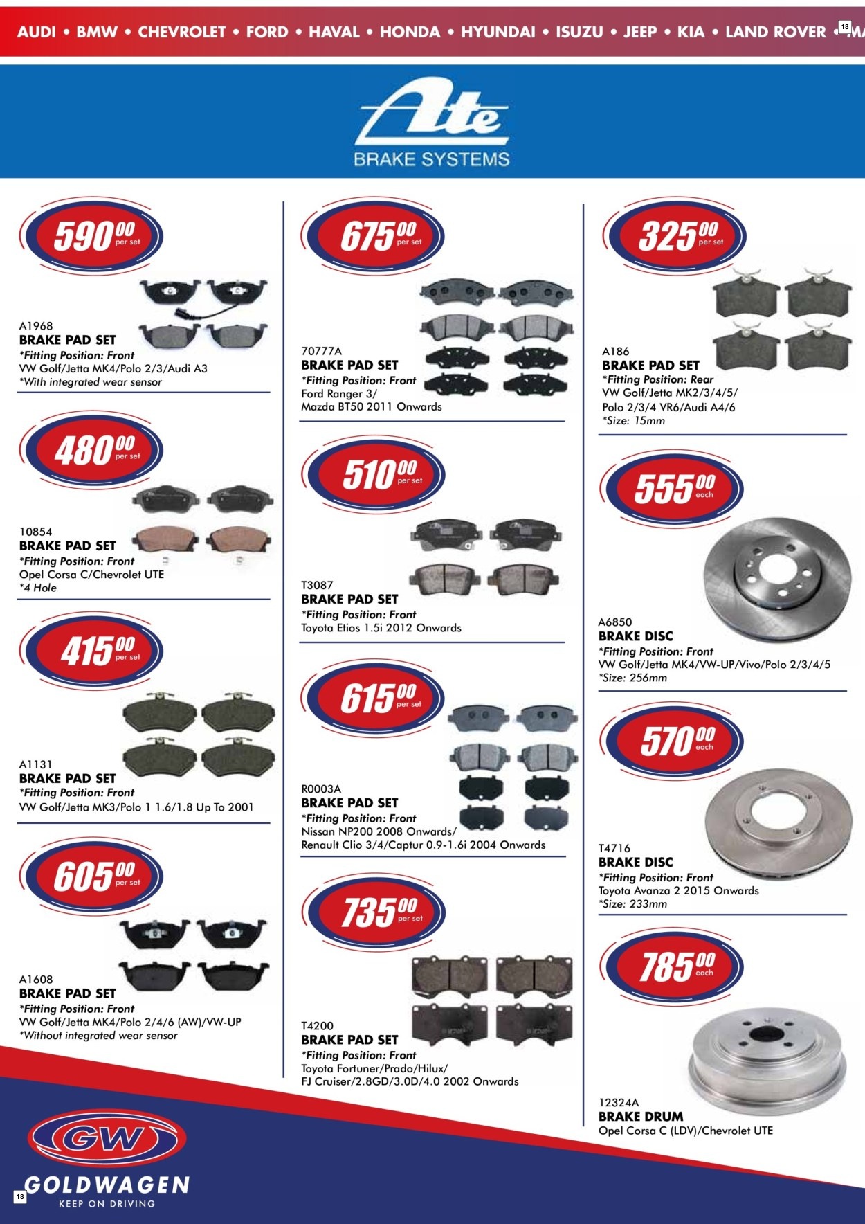 Goldwagen Specials 01 Aug - 30 Sept - Page 18