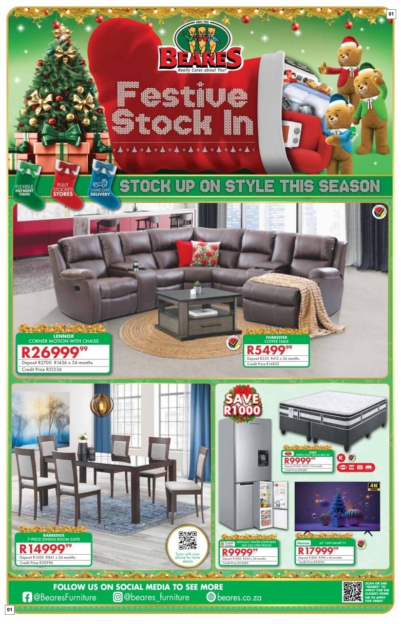 Beares Specials 09 Dec - 05 Jan