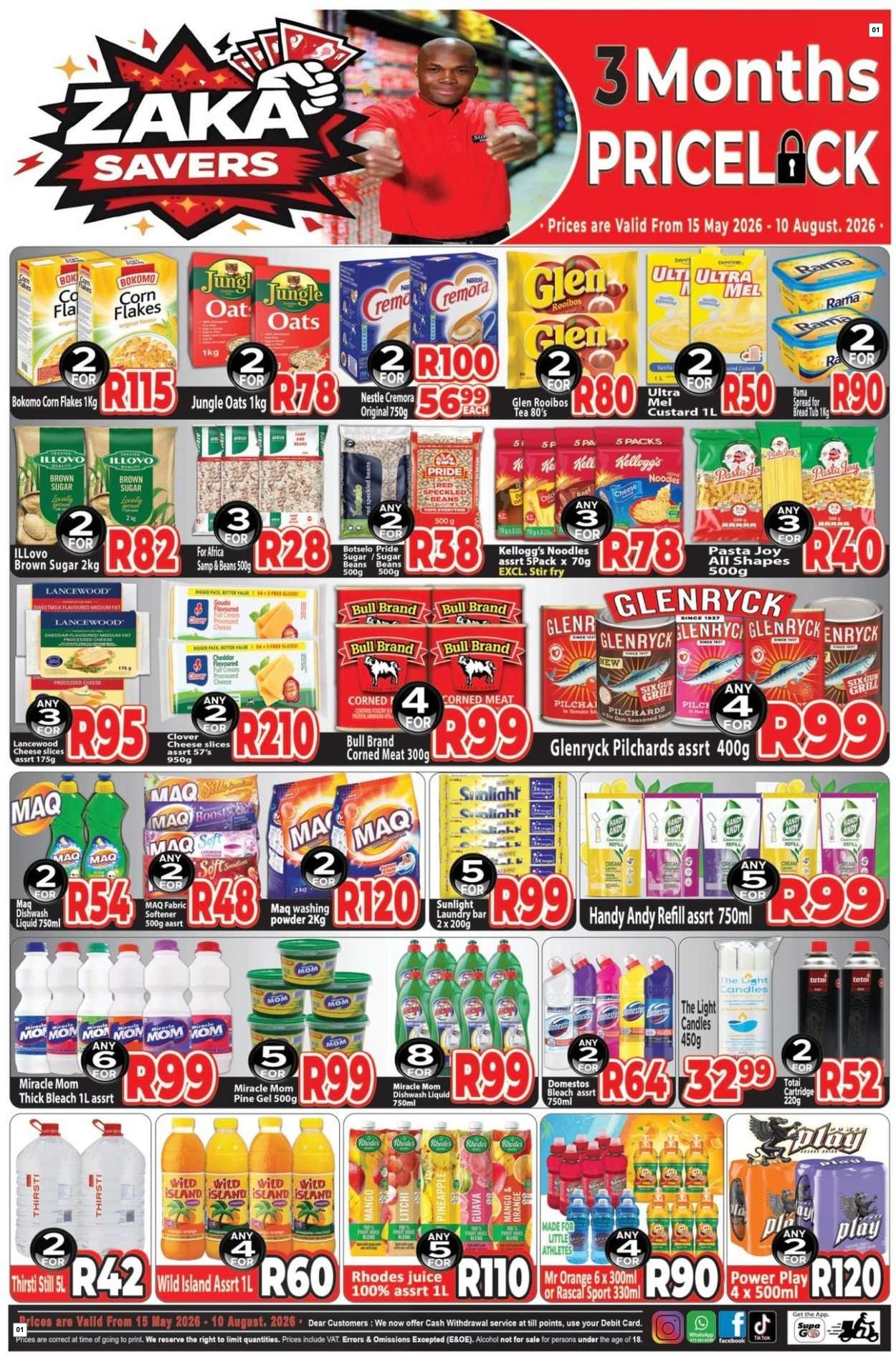 Supa Store Specials 15 May - 10 Aug