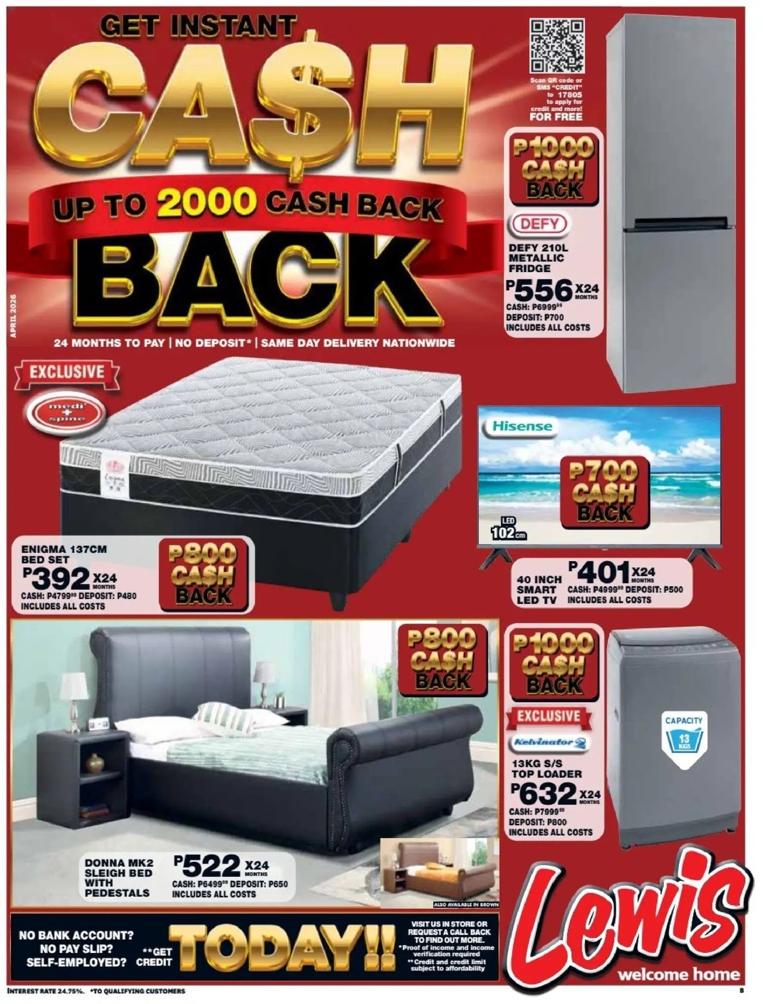 Lewis Stores Botswana Cash Back Brochure