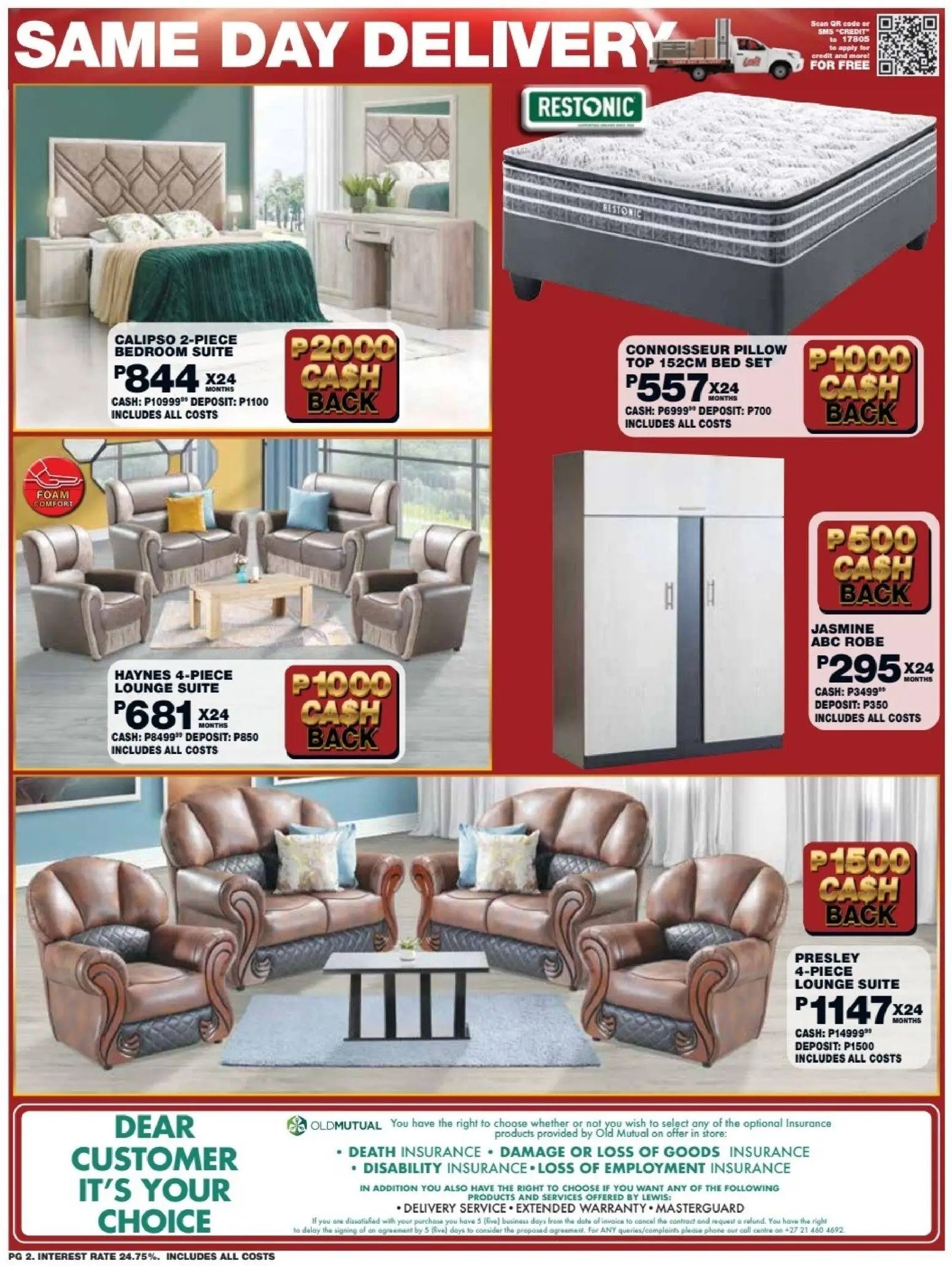 Lewis Stores Botswana Cash Back Brochure - Page 2