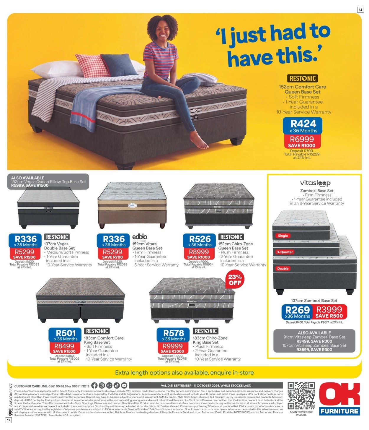 OK Furniture Specials 21 Sept - 11 Oct - Page 12