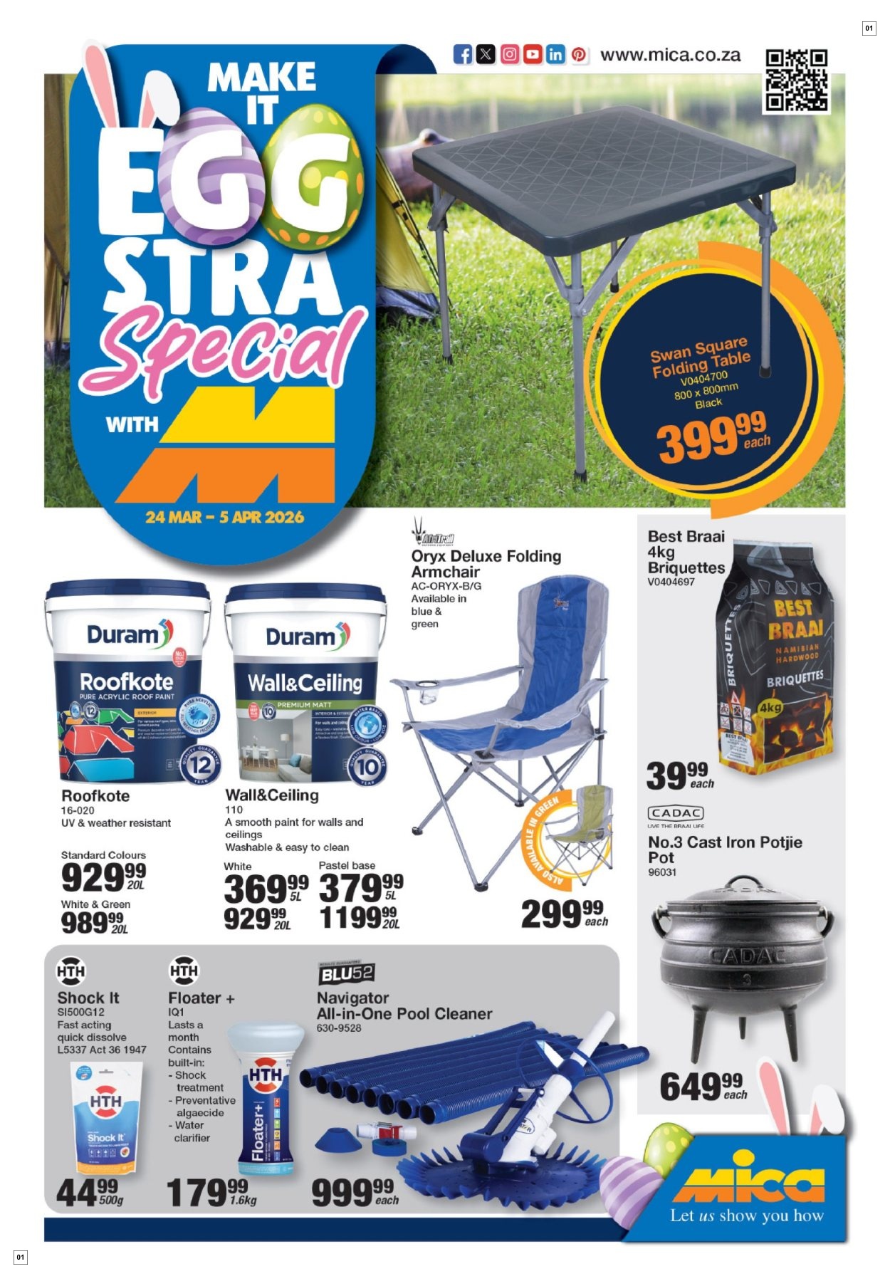 Mica Specials 24 Mar - 05 Apr