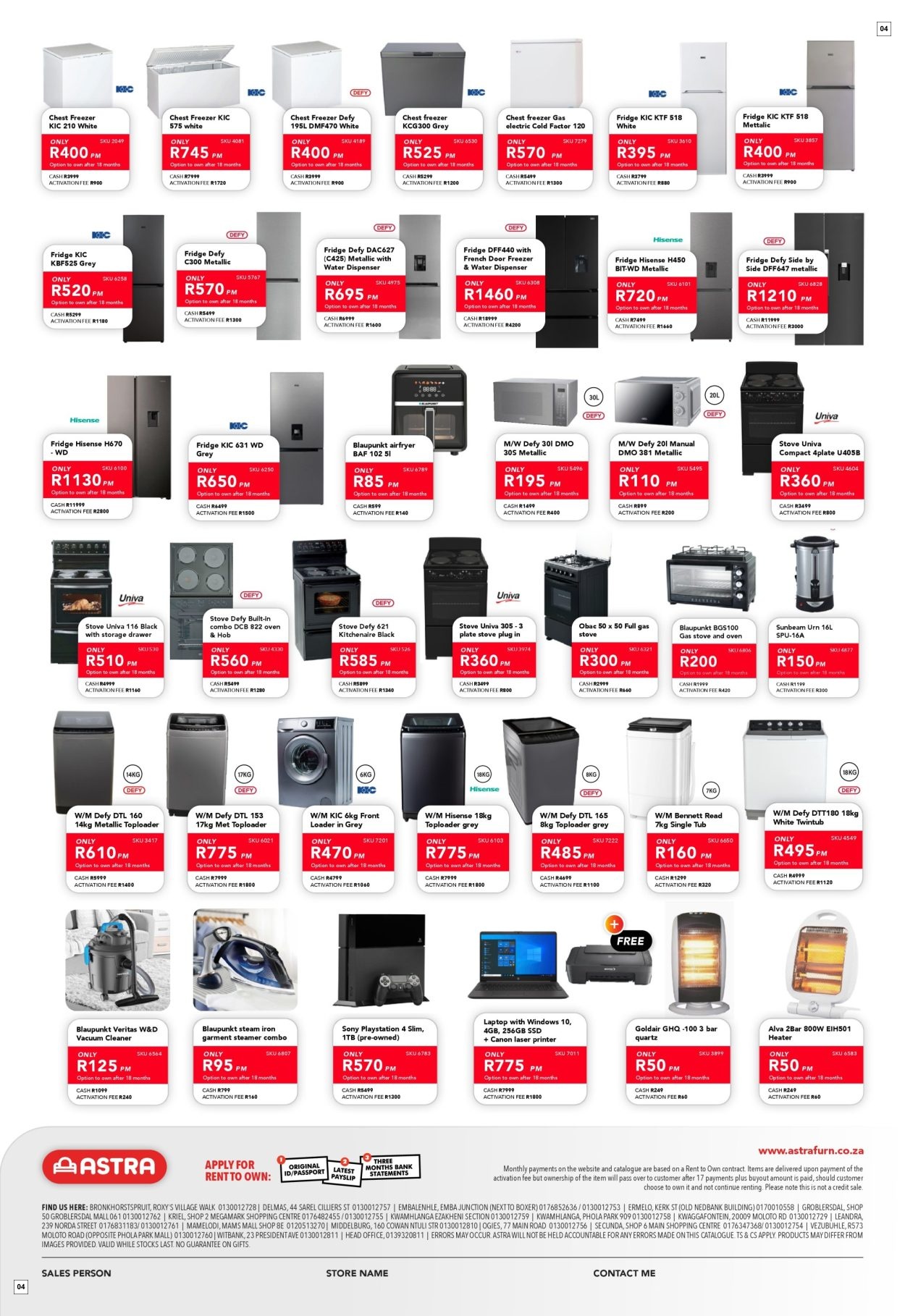 Astra Furnishers Specials 01 Jun - 31 Aug - Page 4