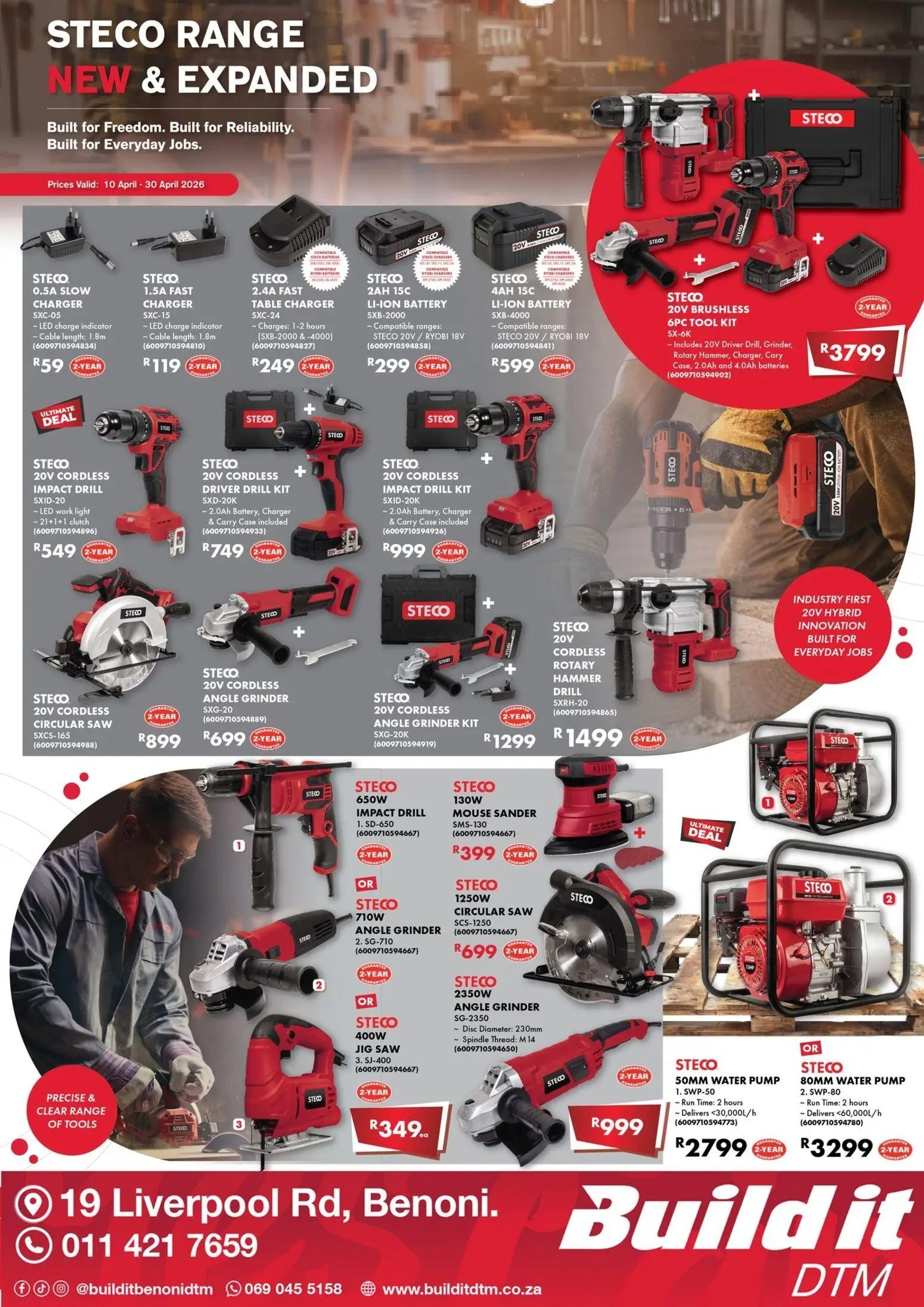 Build It Steco Power Tools Specials