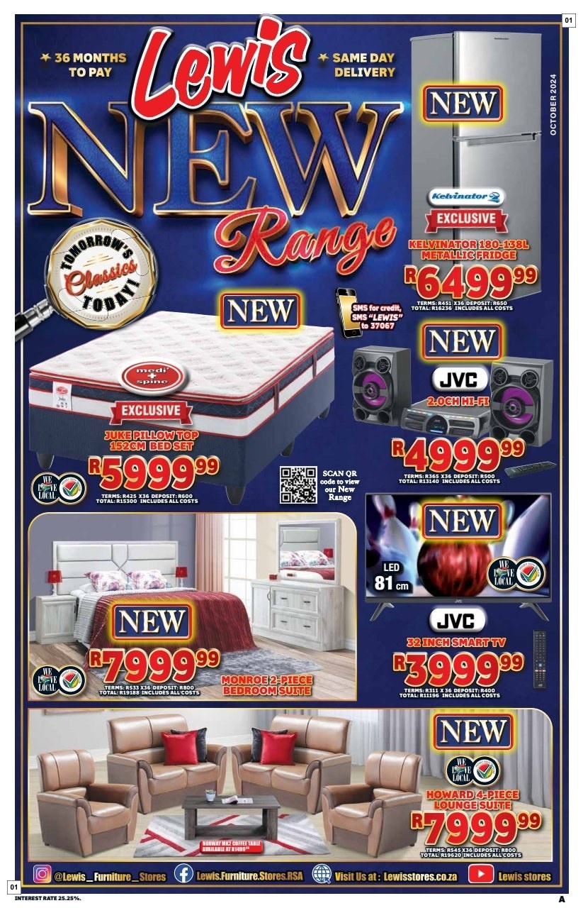 Lewis Specials 14 Oct - 10 Nov