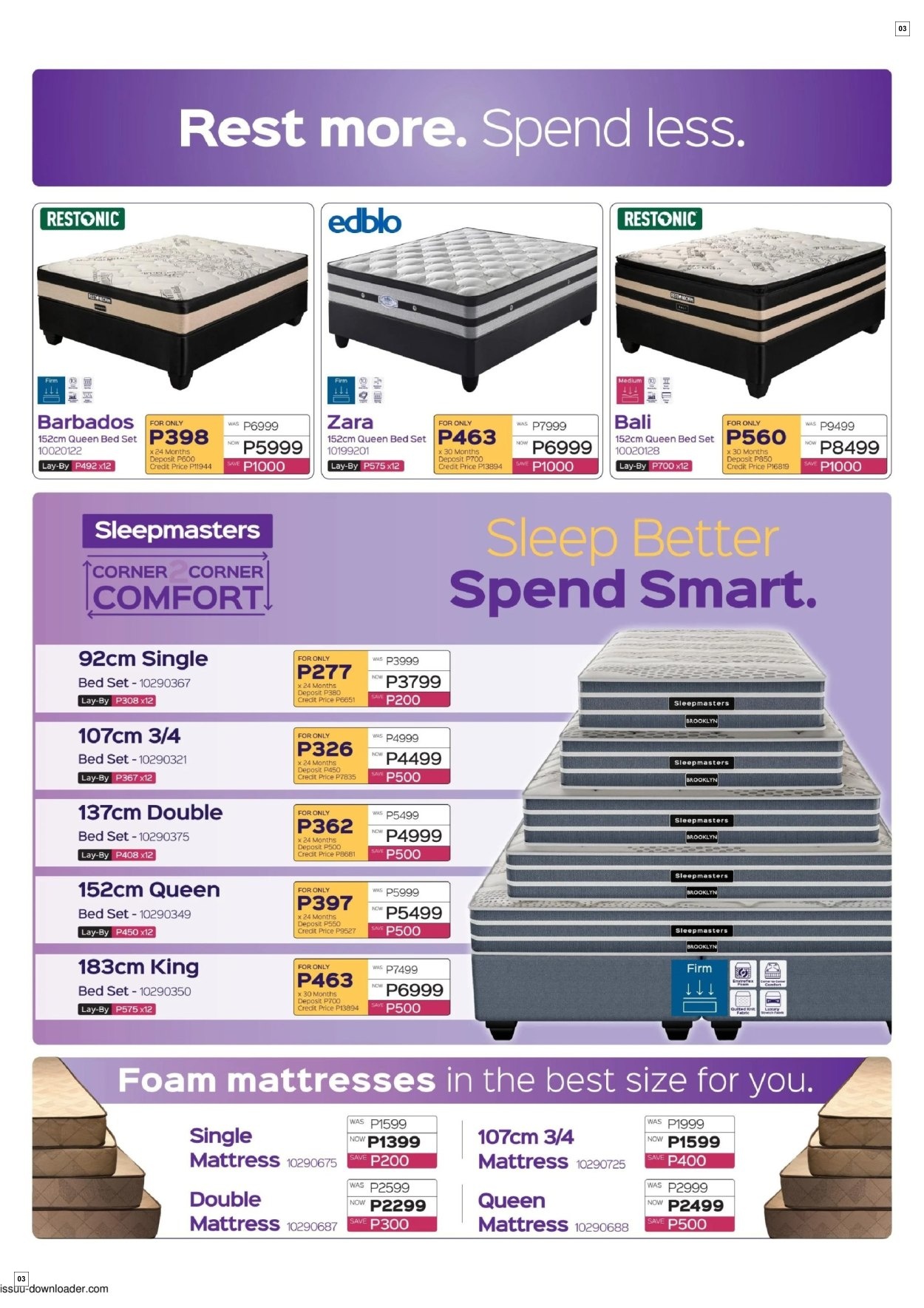 Sleepmasters Specials 20 Aug - 16 Sept - Page 3