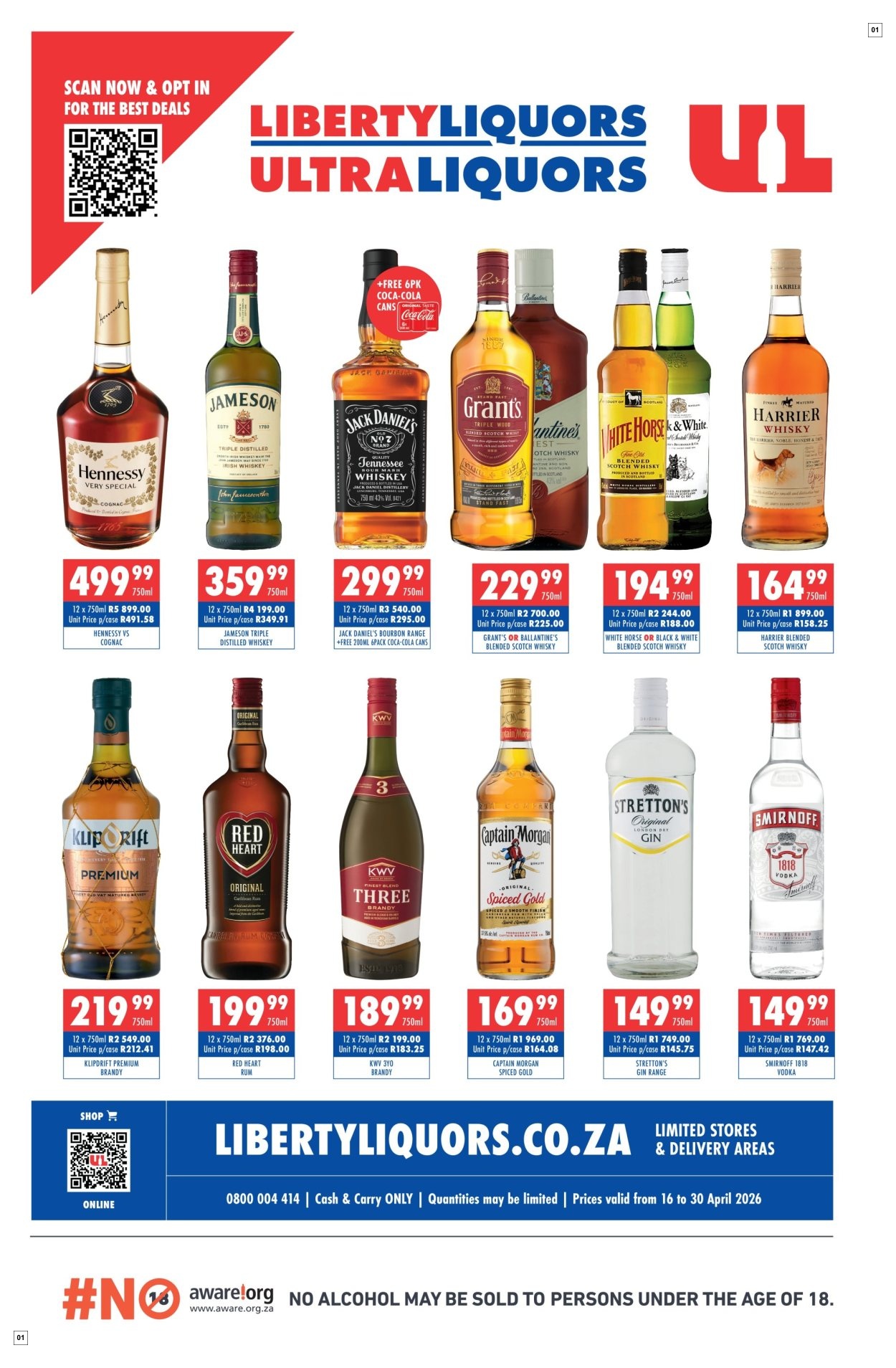 Liberty Liquors Specials 16 Apr - 30 Apr