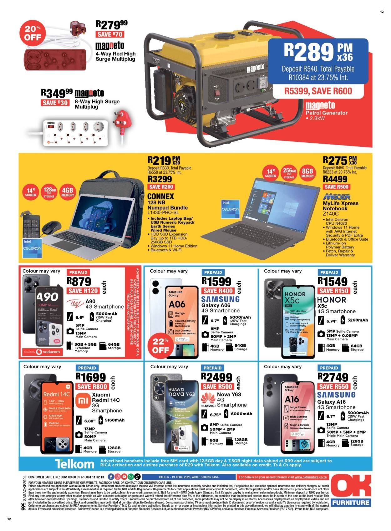 OK Furniture Specials 06 Apr - 19 Apr - Page 12