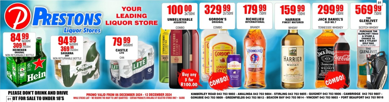 Prestons Liquor Stores Wine Specials
