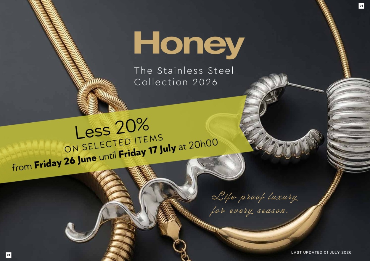Honey Stainless Steel Collection 2026