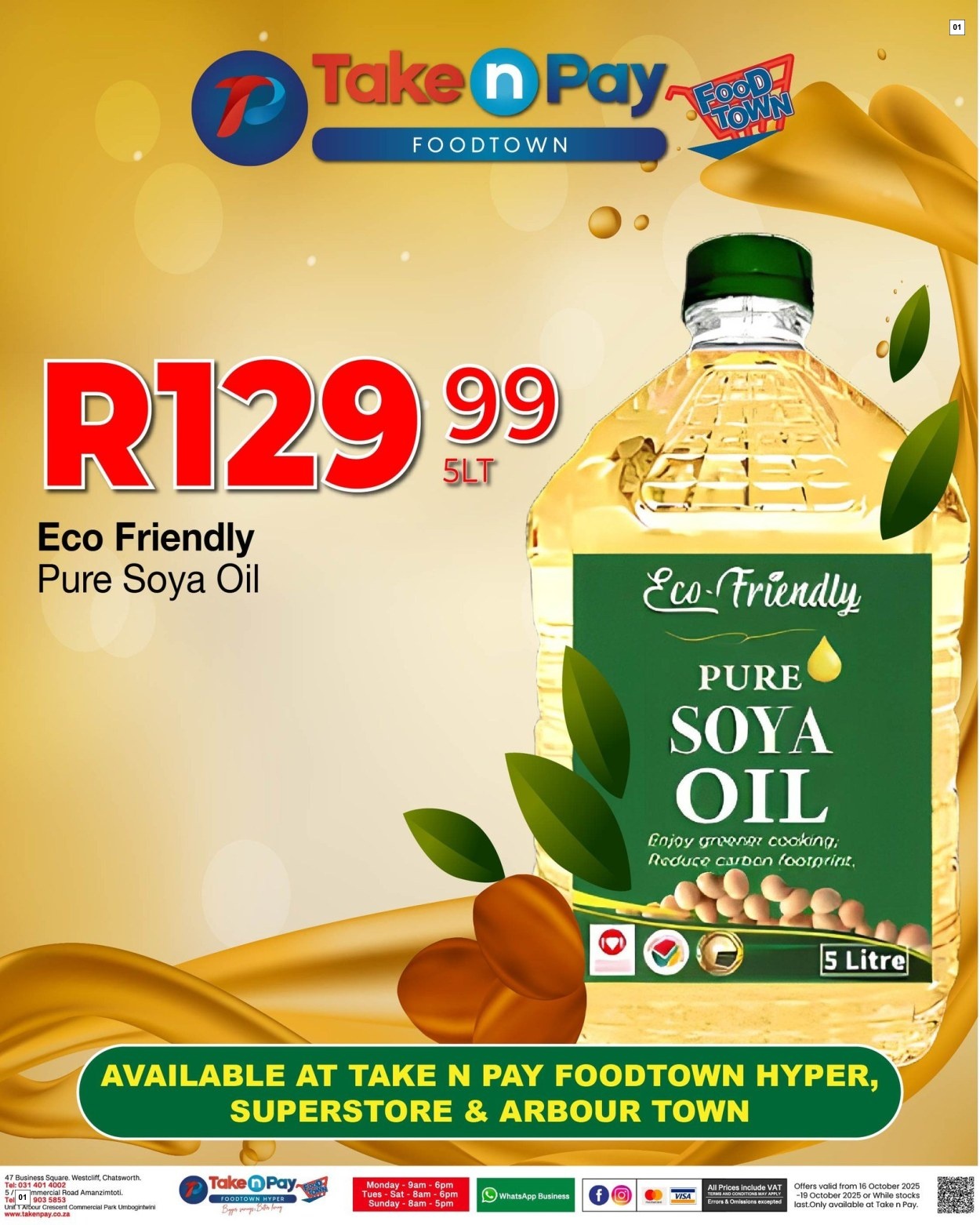 Take N Pay Specials 16 Oct - 19 Oct