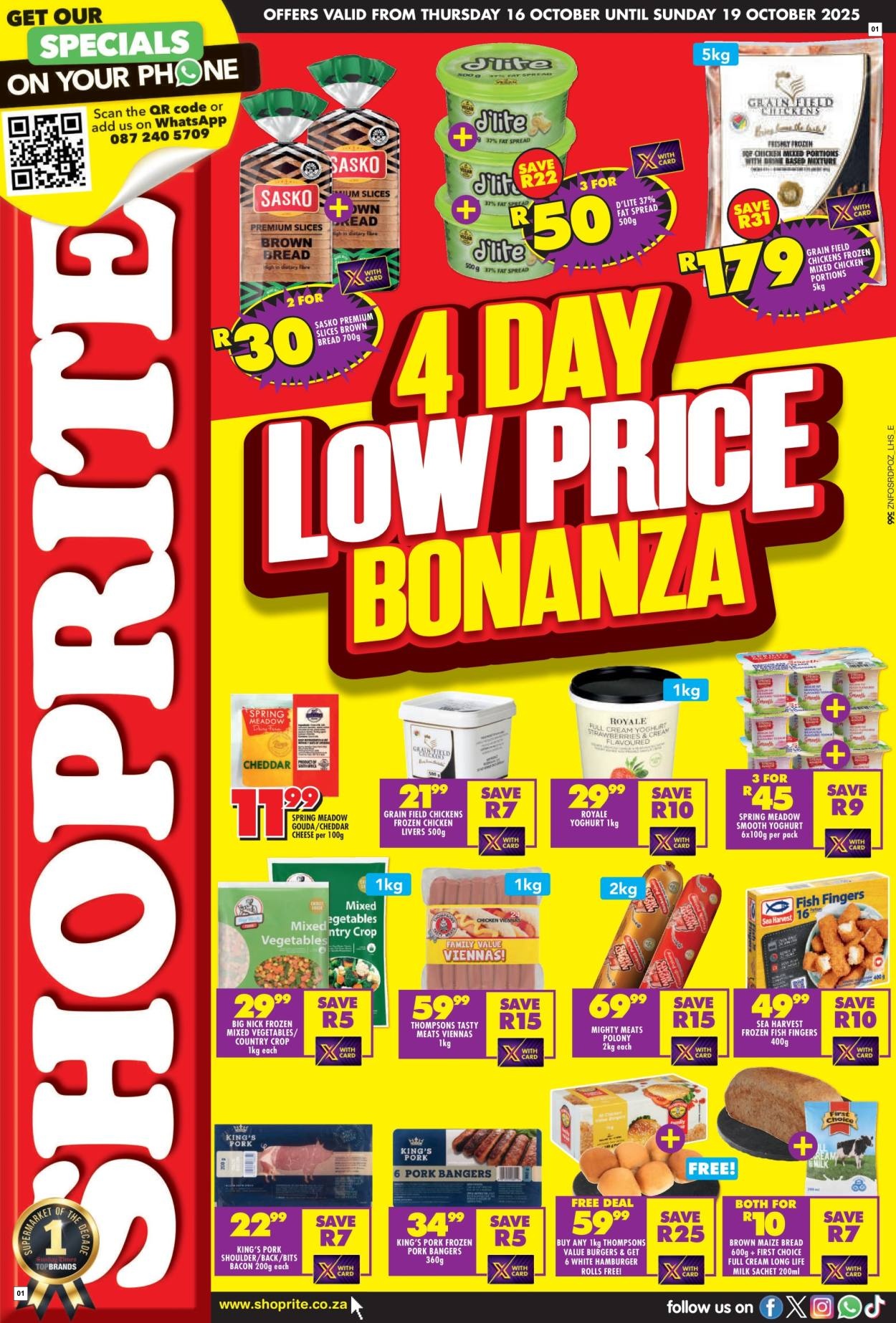 Shoprite Specials 16 Oct - 19 Oct