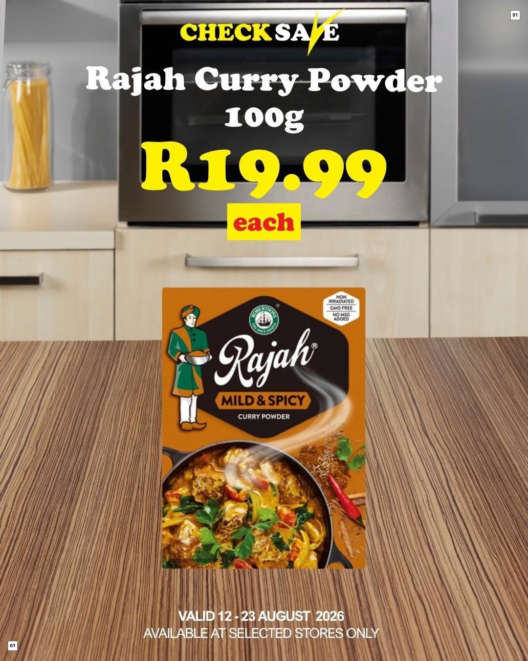Check Save Specials 12 Aug - 23 Aug