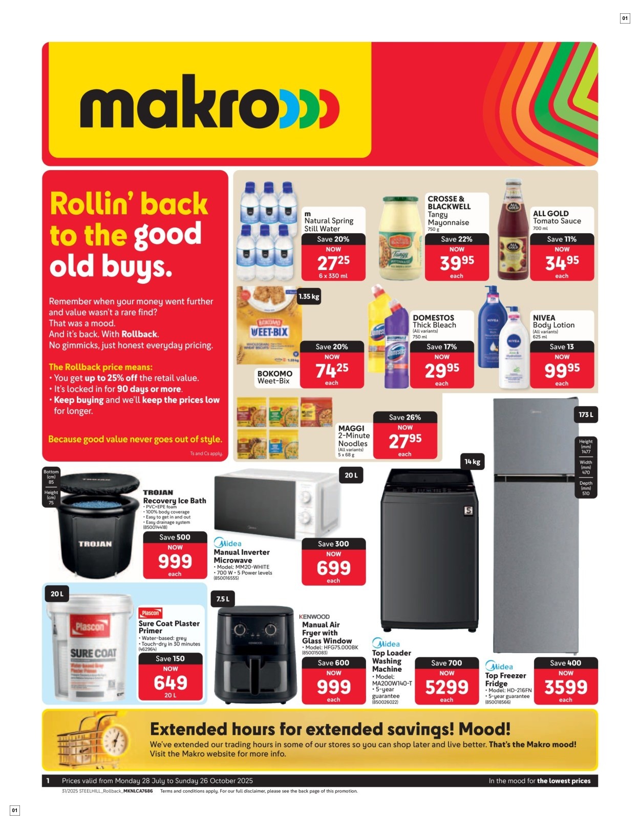 Makro Specials 28 Jul - 26 Oct