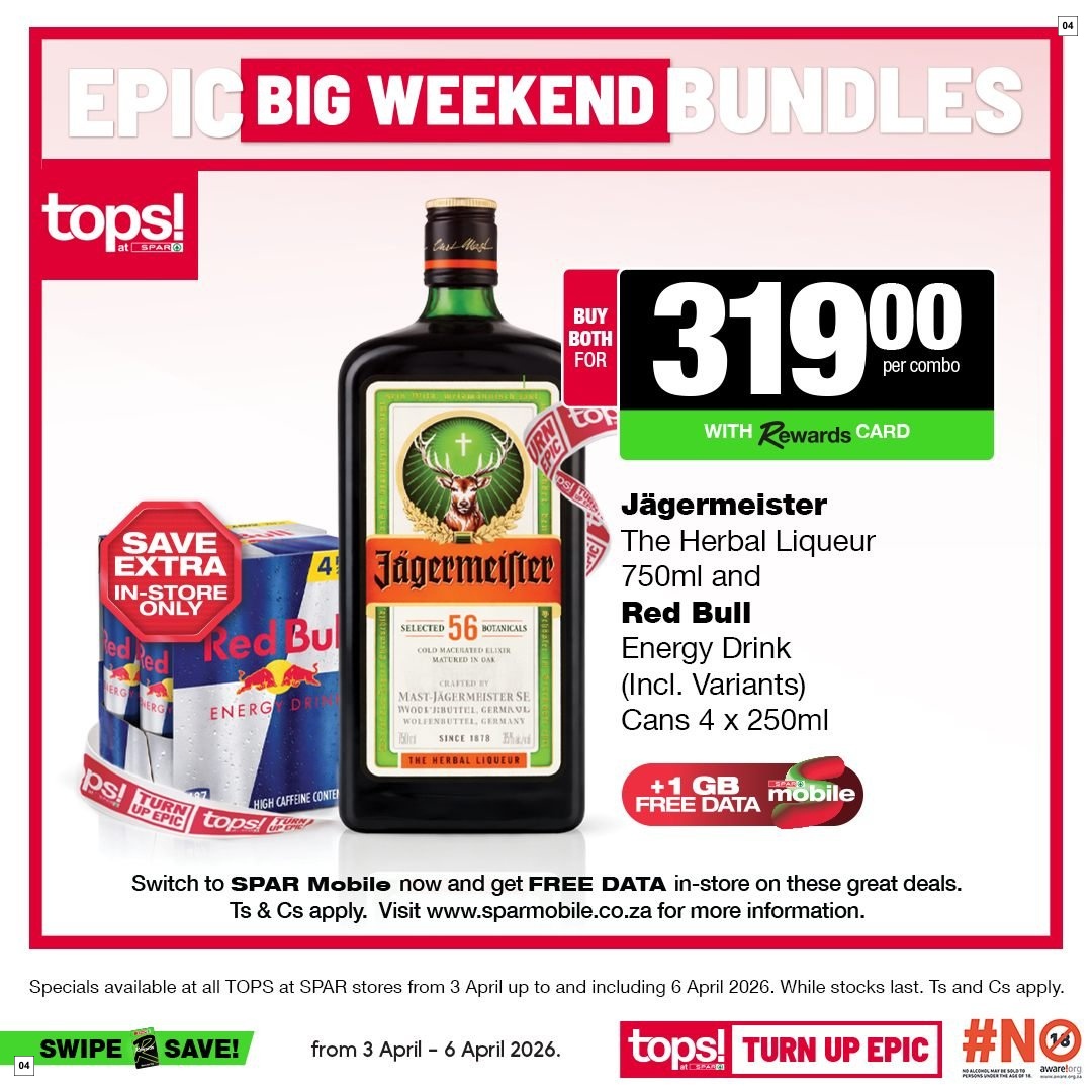 Tops At Spar Specials 03 Apr - 06 Apr - Page 4