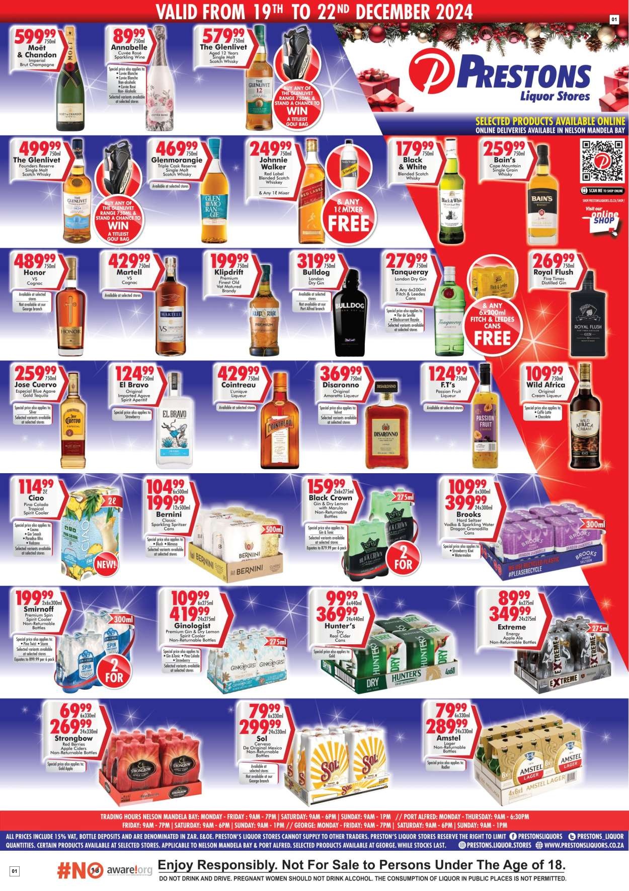 Prestons Liquor Stores Weekly Specials