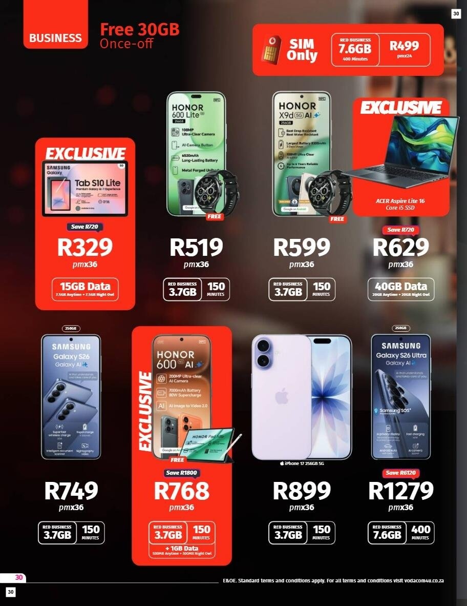 Vodacom Specials 07 Jul - 06 Aug - Page 30