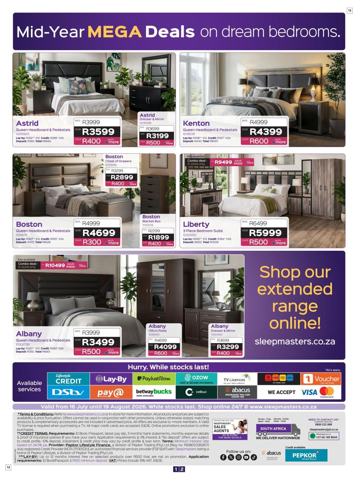 Sleepmasters Specials 16 Jul - 19 Aug - Page 12