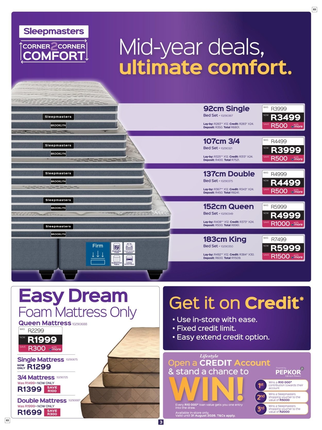 Sleepmasters Specials 16 Jul - 19 Aug - Page 3