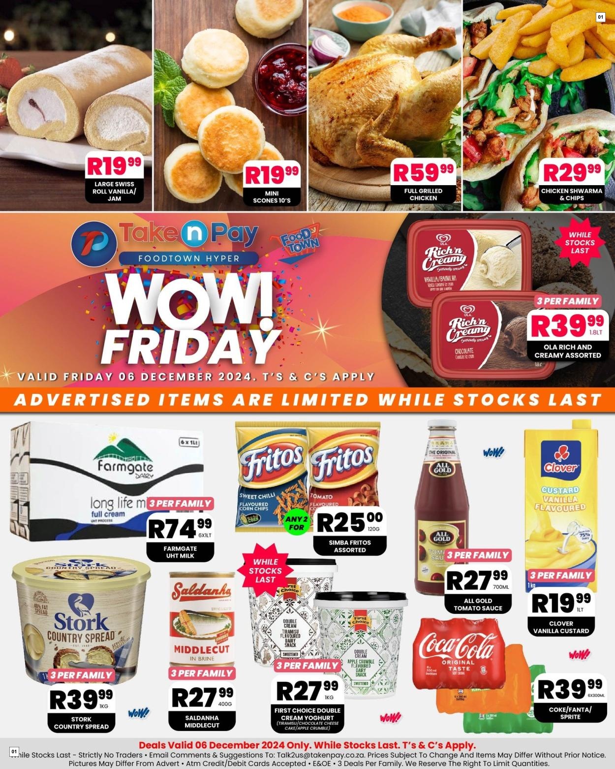 Take N Pay Specials 06 Dec - 06 Dec