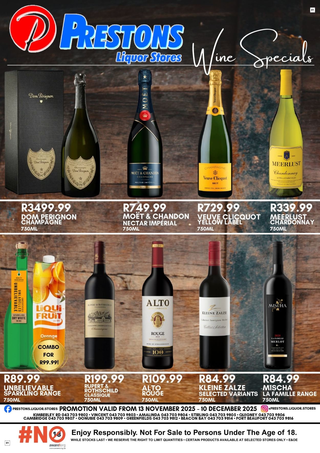 Prestons Liquor Stores Wine Brochure