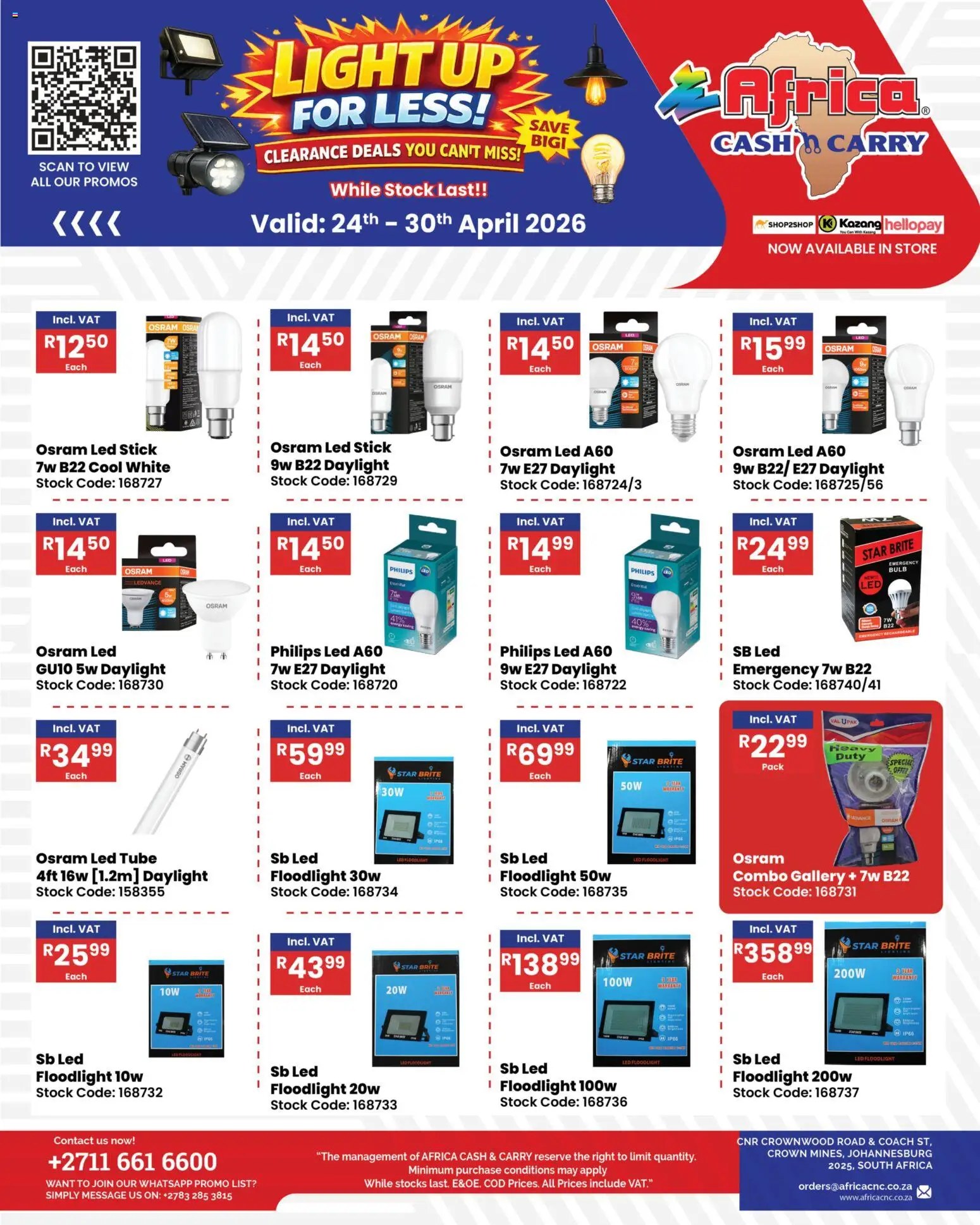 Africa Cash Carry Friday Promo