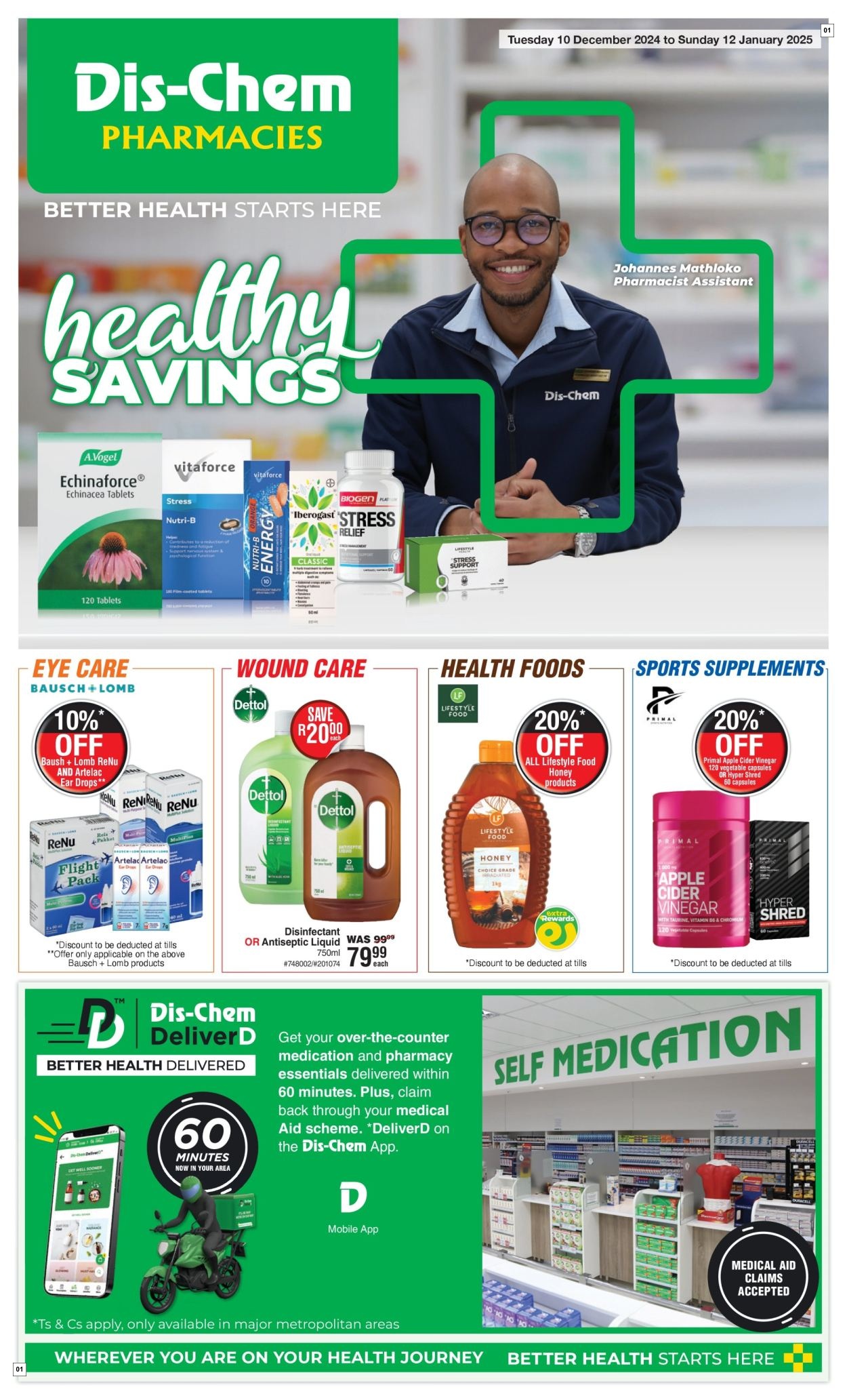 Dis-Chem Specials 10 Dec - 12 Jan