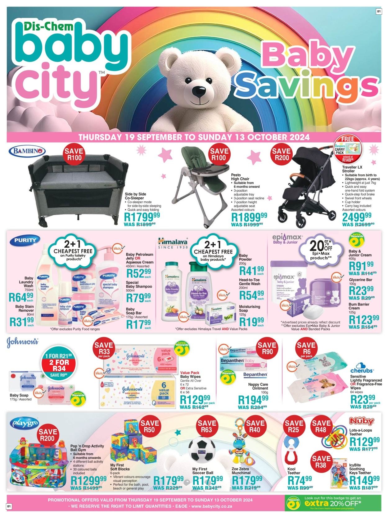 Baby City Specials 19 Sept - 13 Oct
