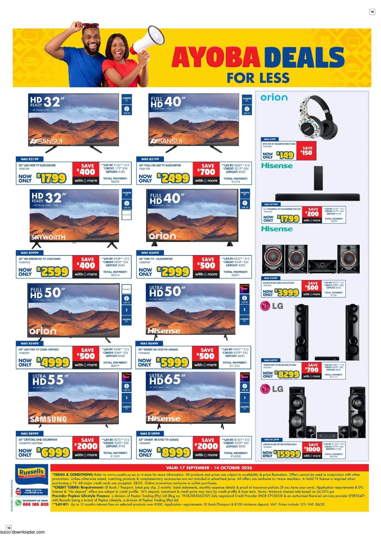Russells Specials 17 Sept - 14 Oct - Page 16