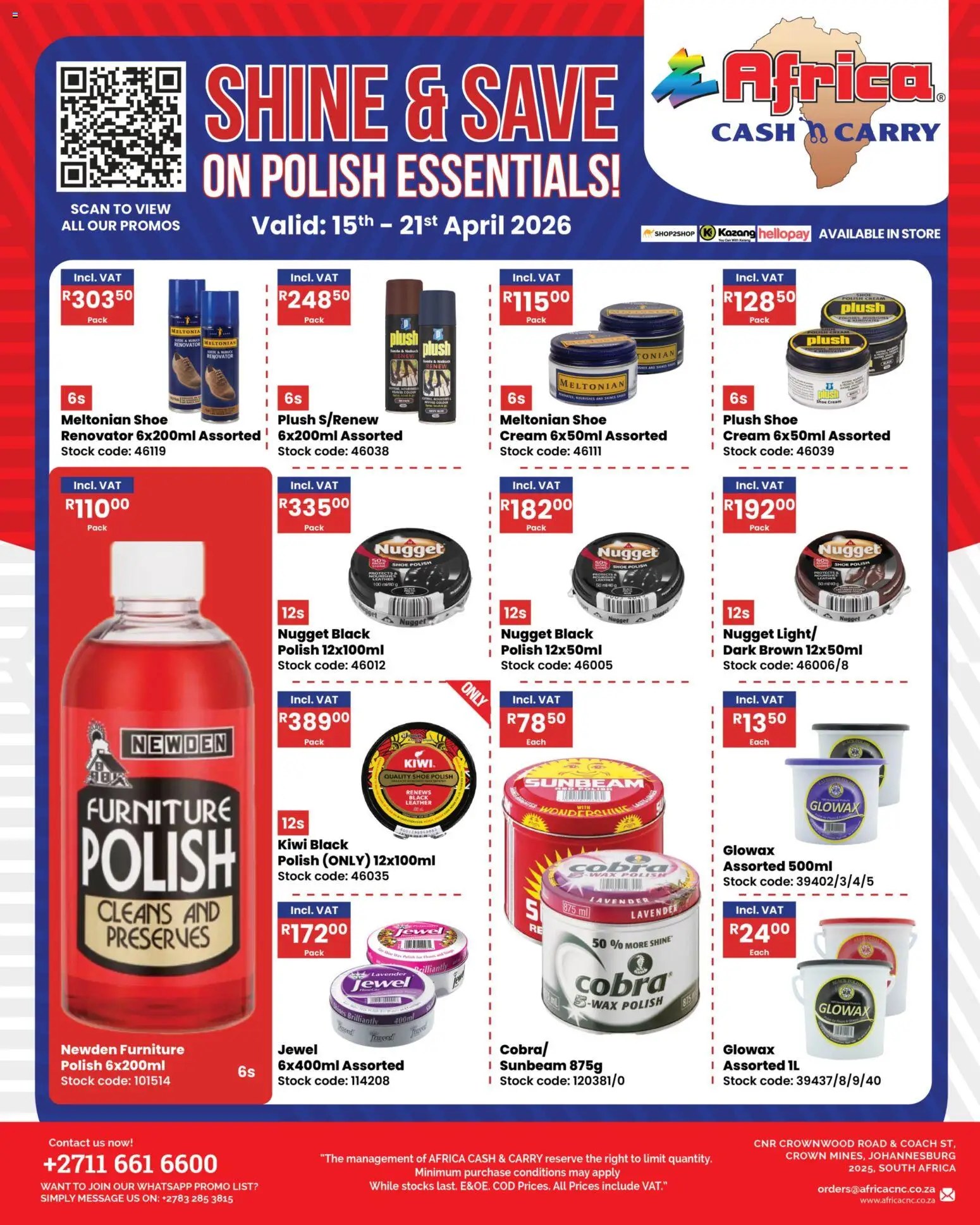 Africa Cash Carry Wednesday Promo