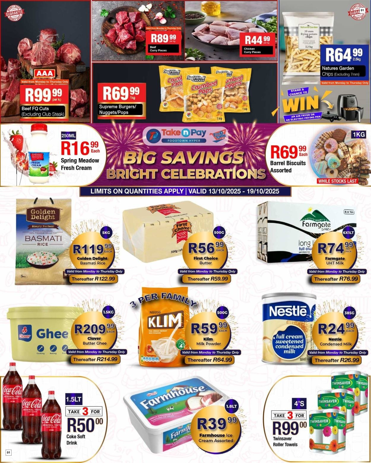 Take N Pay Specials 13 Oct - 19 Oct