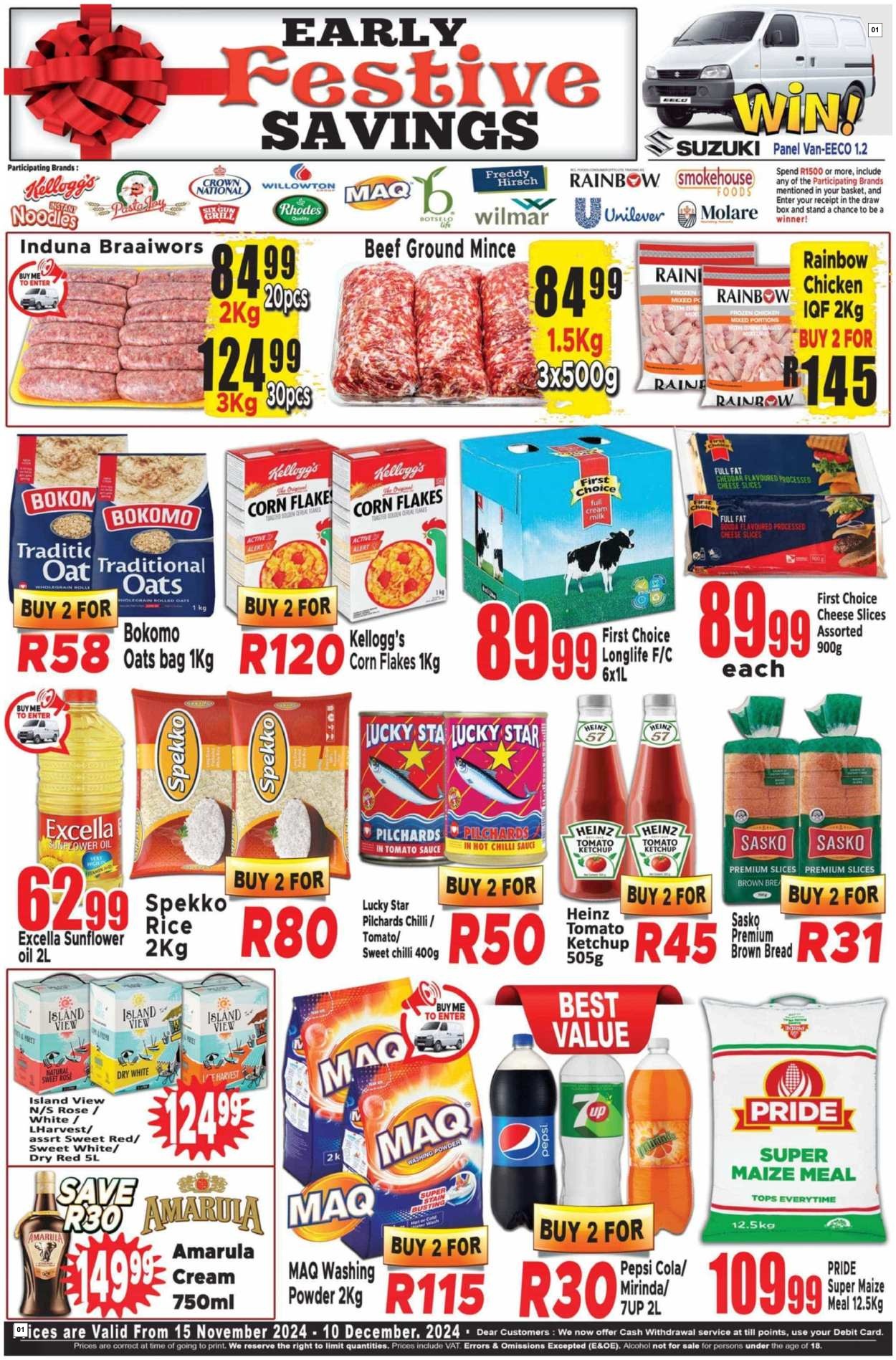 Supa Store Specials 15 Nov - 19 Nov