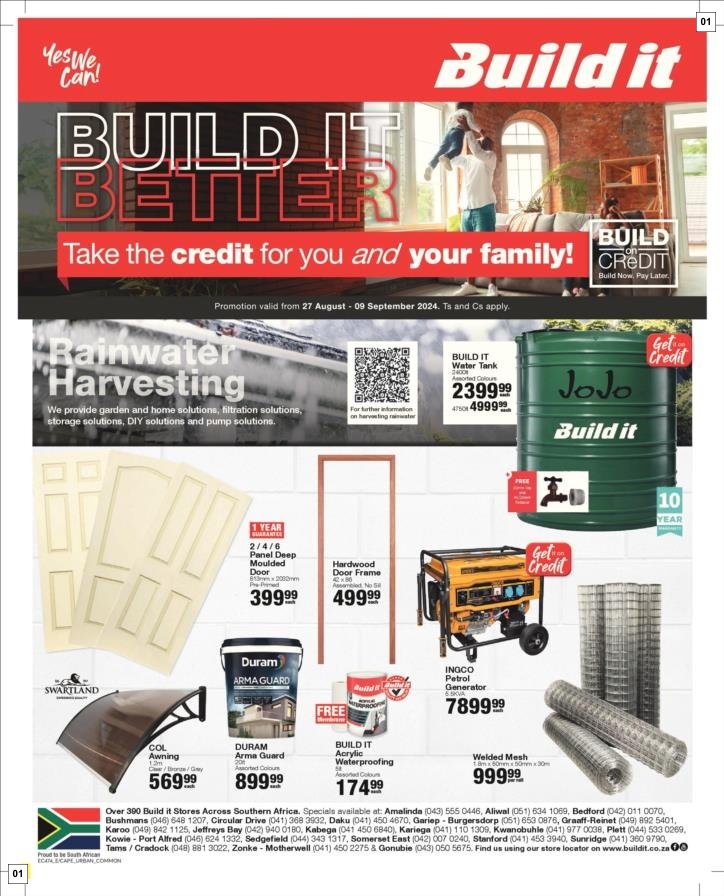 Build It Specials 27 Aug - 09 Sept
