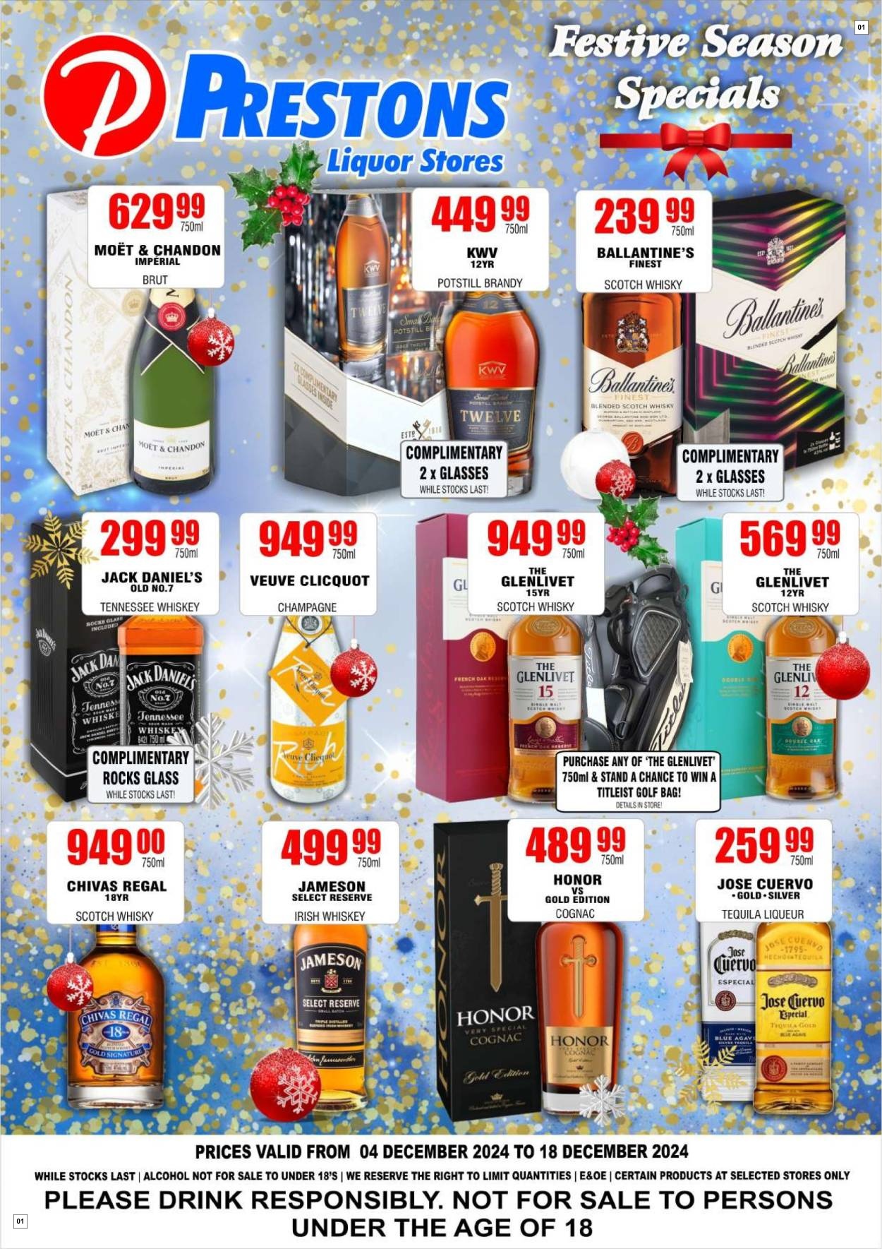 Prestons Liquor Stores Wine Specials