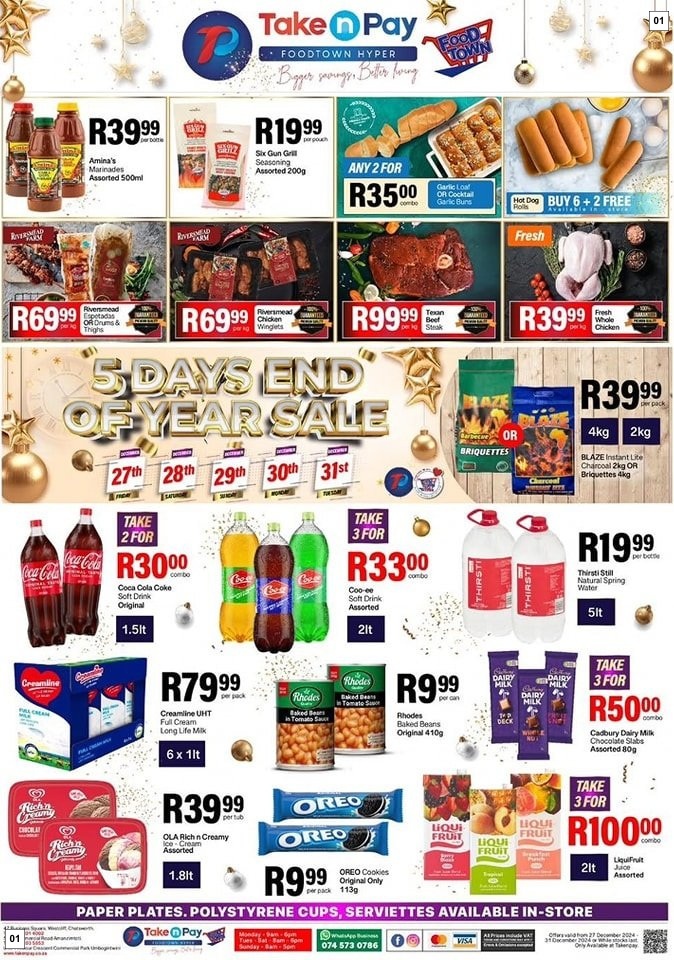 Take N Pay Specials 27 Dec - 31 Dec
