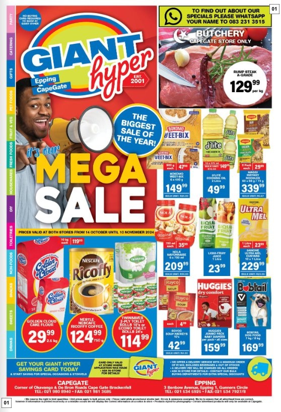 Giant Hyper Specials 14 Oct - 10 Nov