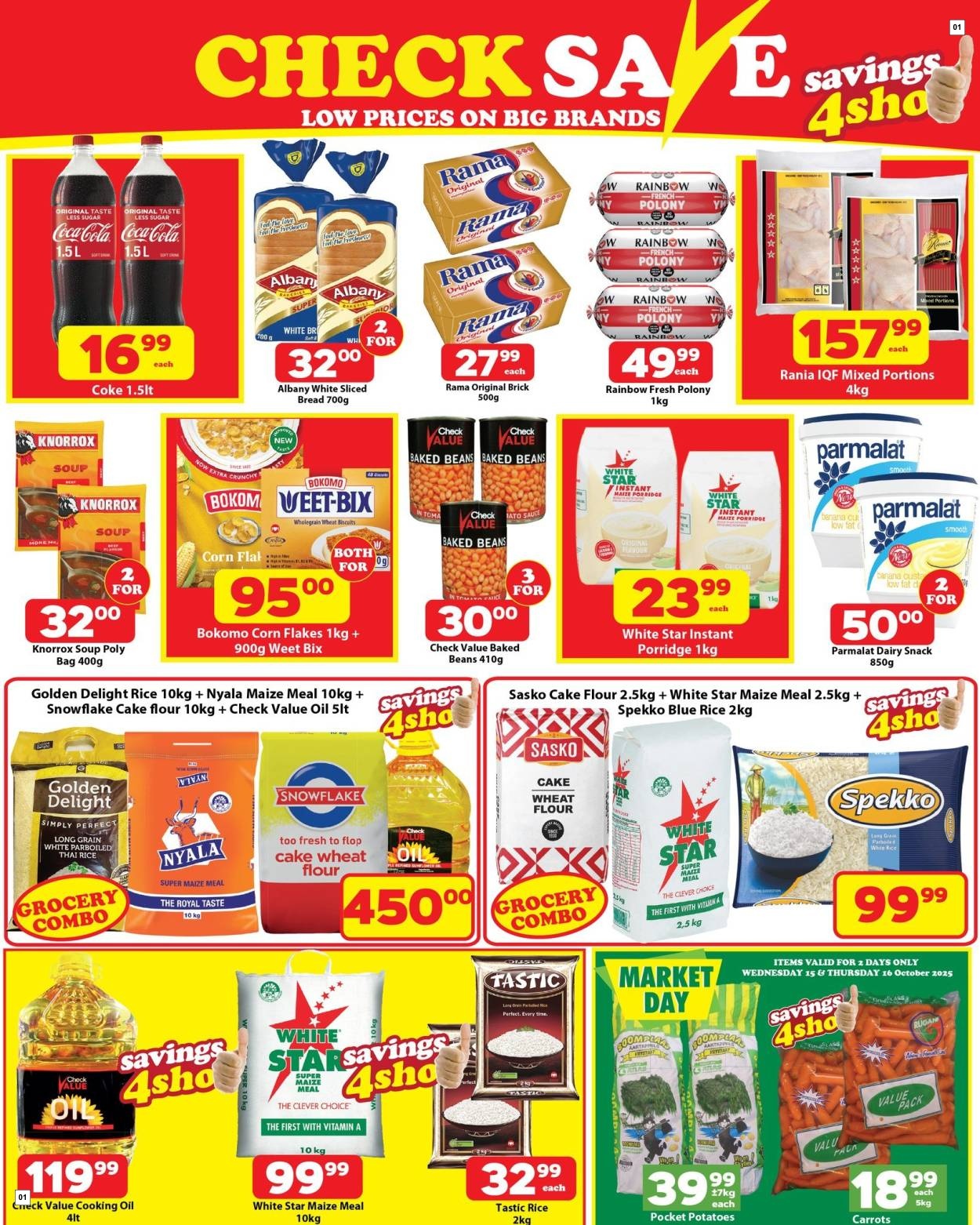Check Save Specials 15 Oct - 19 Oct