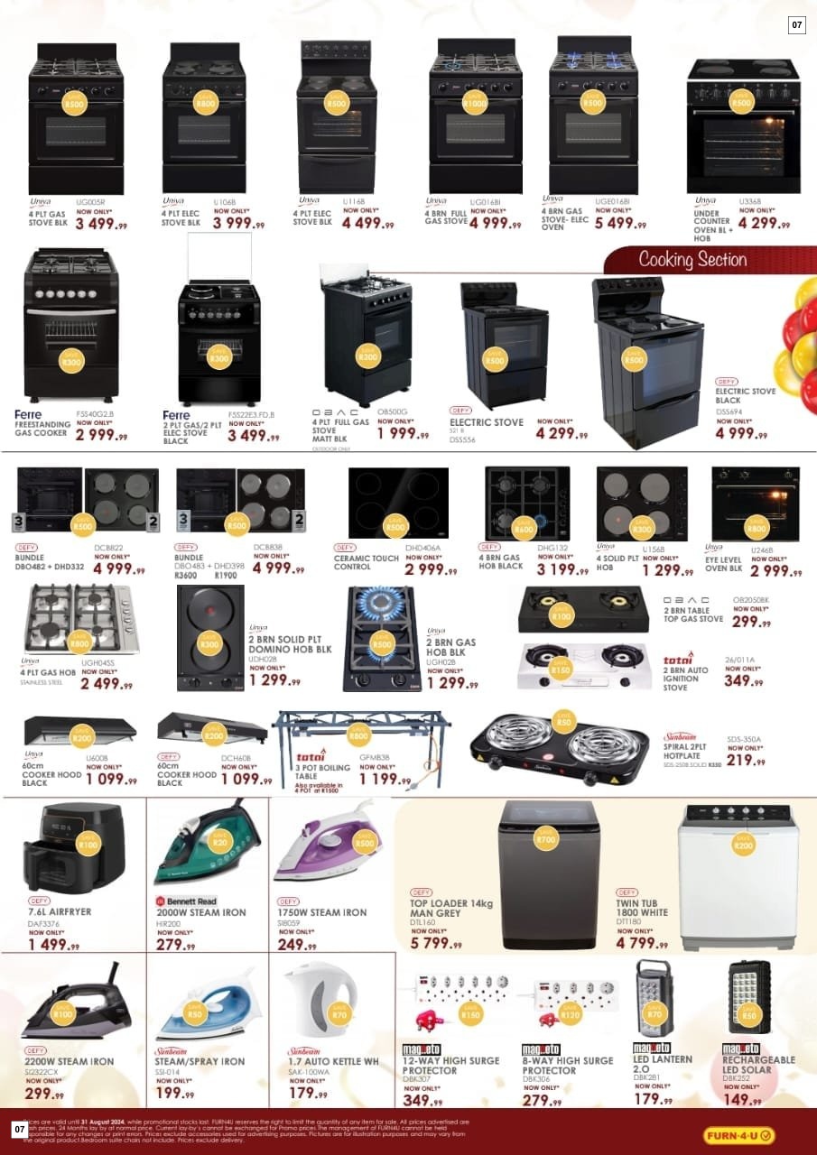 Furn 4 U Specials 01 Aug - 31 Aug - Page 7