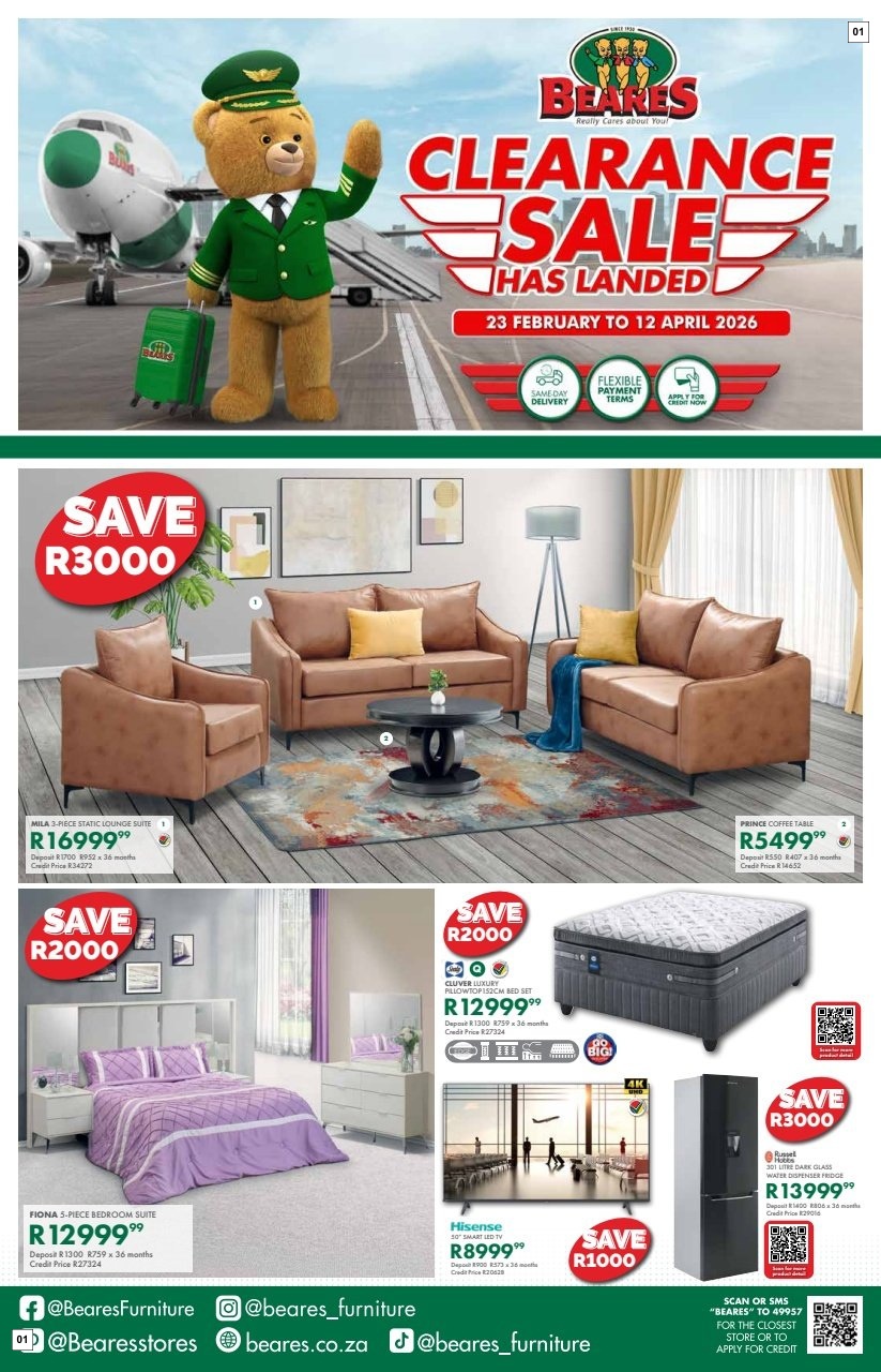 Beares Specials 23 Feb - 12 Apr