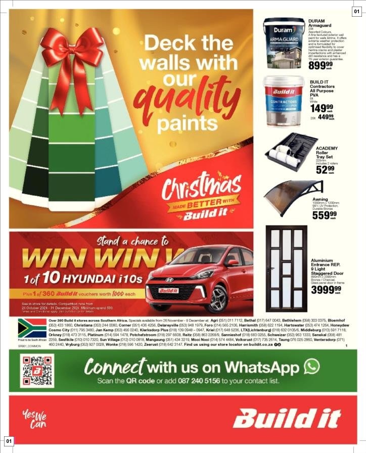 Build It Specials 26 Nov - 09 Dec