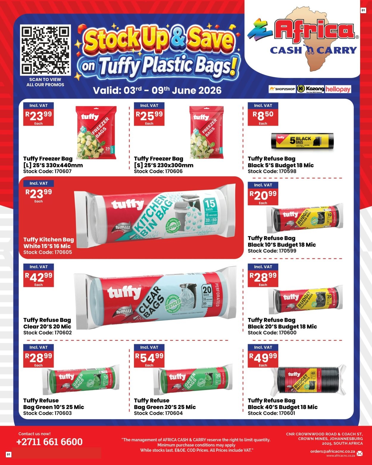 Africa Cash & Carry Catalogue - Saturday Promo