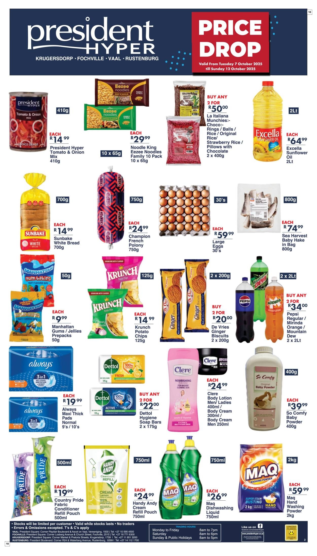 President Hyper Specials 07 Oct - 23 Oct - Page 10
