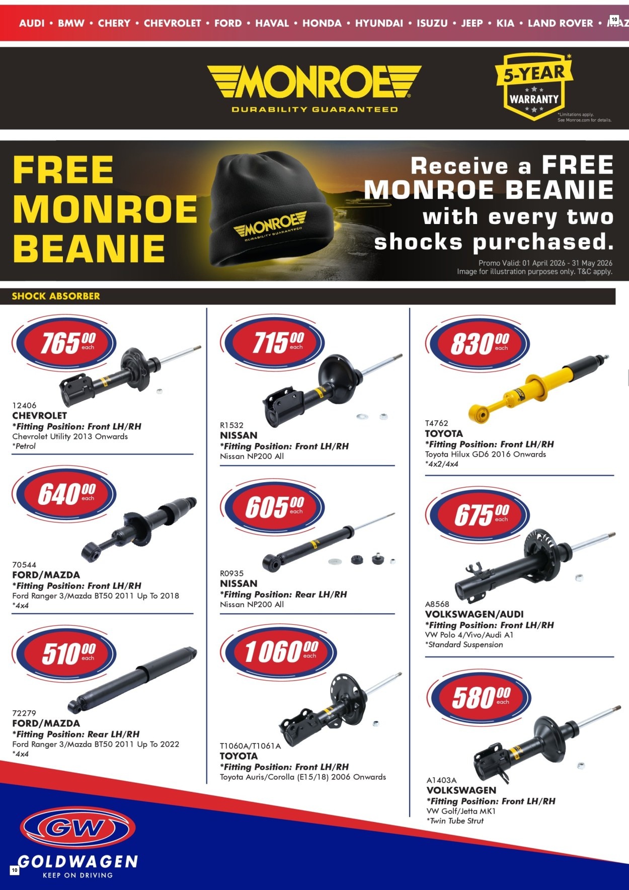 Goldwagen Specials 01 Apr - 31 May - Page 10