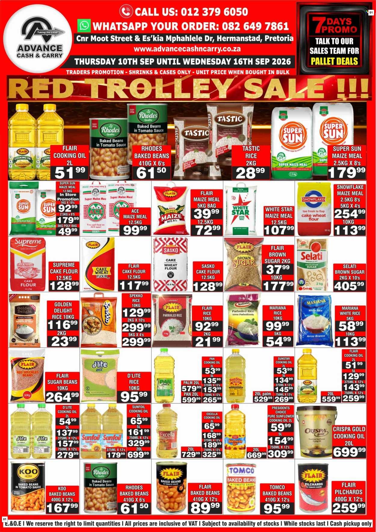 Advance Cash & Carry Catalogue - Red Trolley Sale !!!