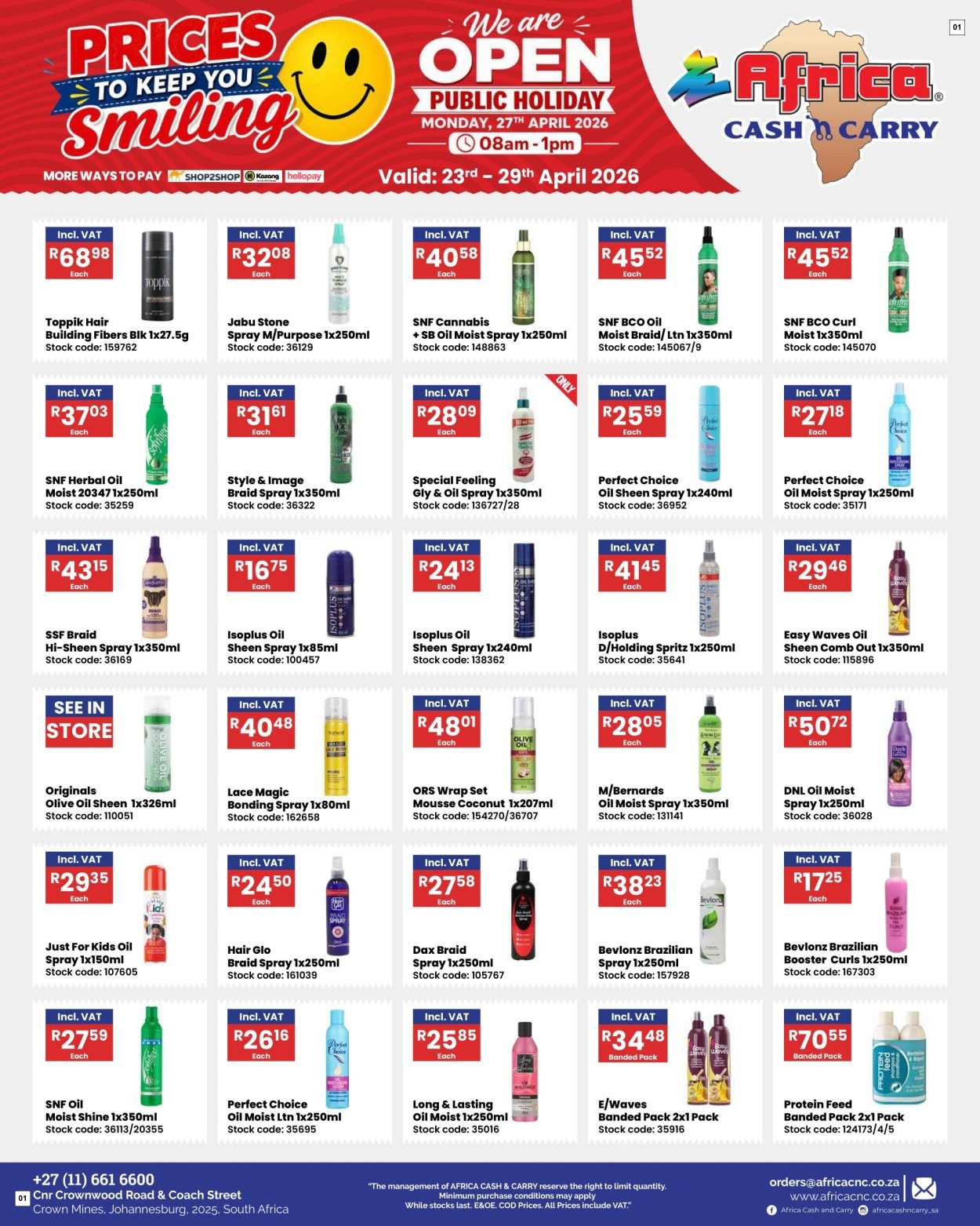 Africa Cash & Carry Catalogue - Friday Promo