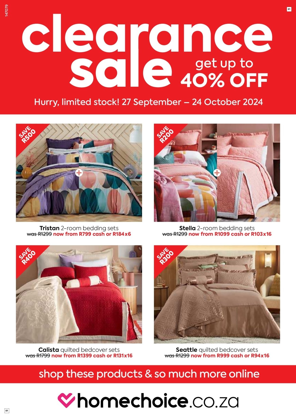 Homechoice Specials 27 Sept - 24 Oct