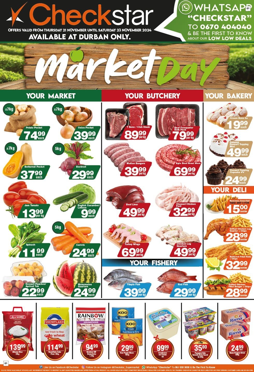 Checkstar Specials 21 Nov - 23 Nov