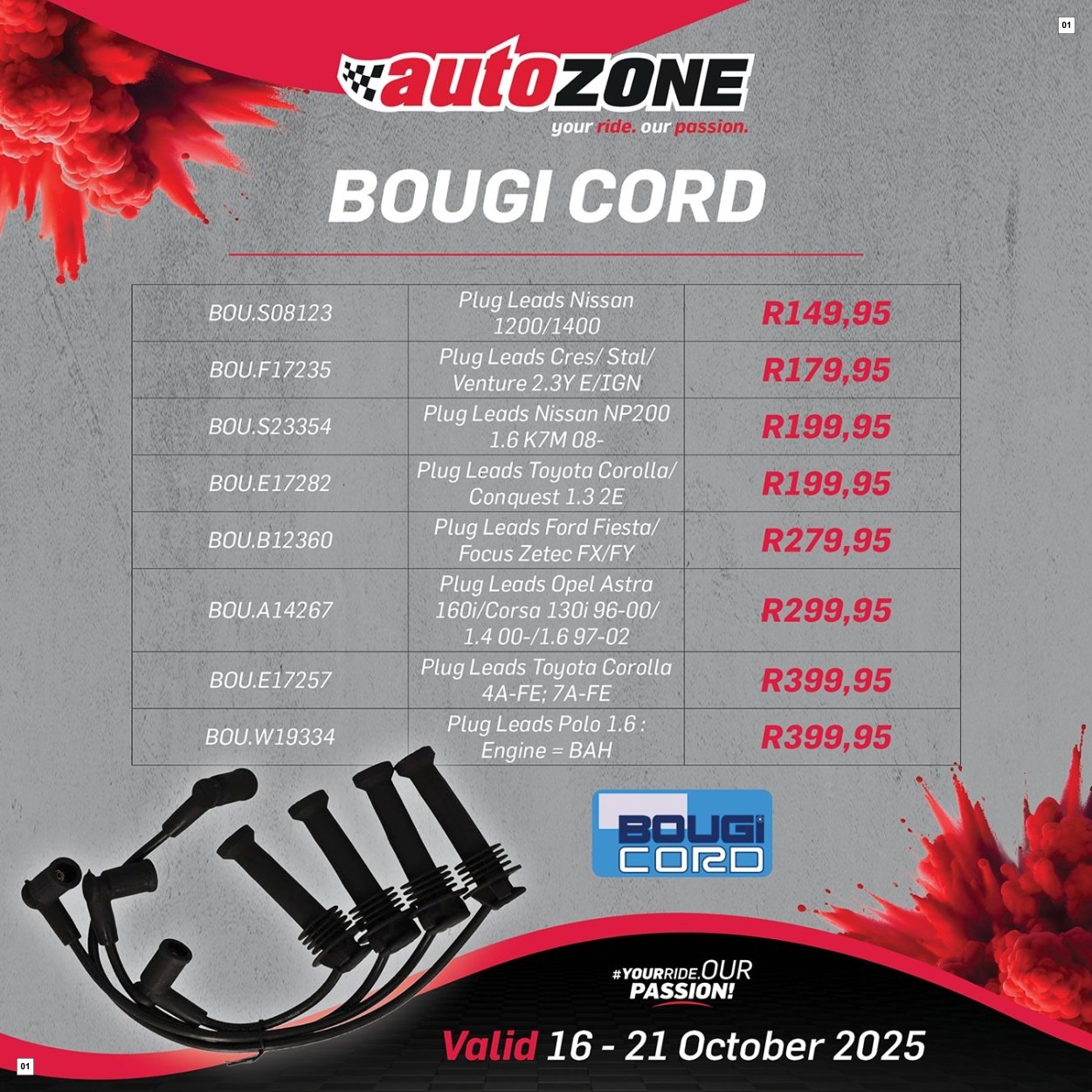 Autozone Specials 16 Oct - 21 Oct